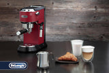 De'Longhi Milk Pitcher DLSC060, Milchkännchen zum manuellen Aufschäumen, ergonomischer Griff, Fassungsvermögen 350 ml, Edelstahl