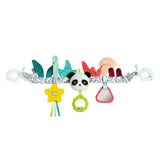Fehn Baby-Mobile-Kette Panda Baby Mobile – Baby-Mobile-Kette mit süßen Figuren – flexibel hängendes Babyspielzeug – Kinderwagenspielzeug für Babys und Kleinkinder ab 0+ Monaten Babyspielzeug Naty Shop Panda