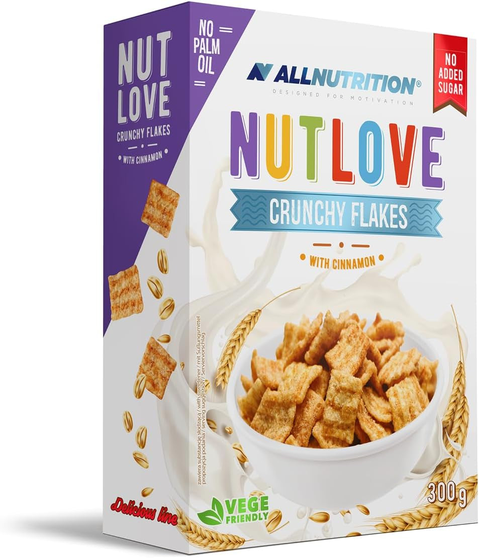 Allnutrition Nutlove Crunchy Flakes mit Zimt 300G Müsli Naty Shop Standardtitel