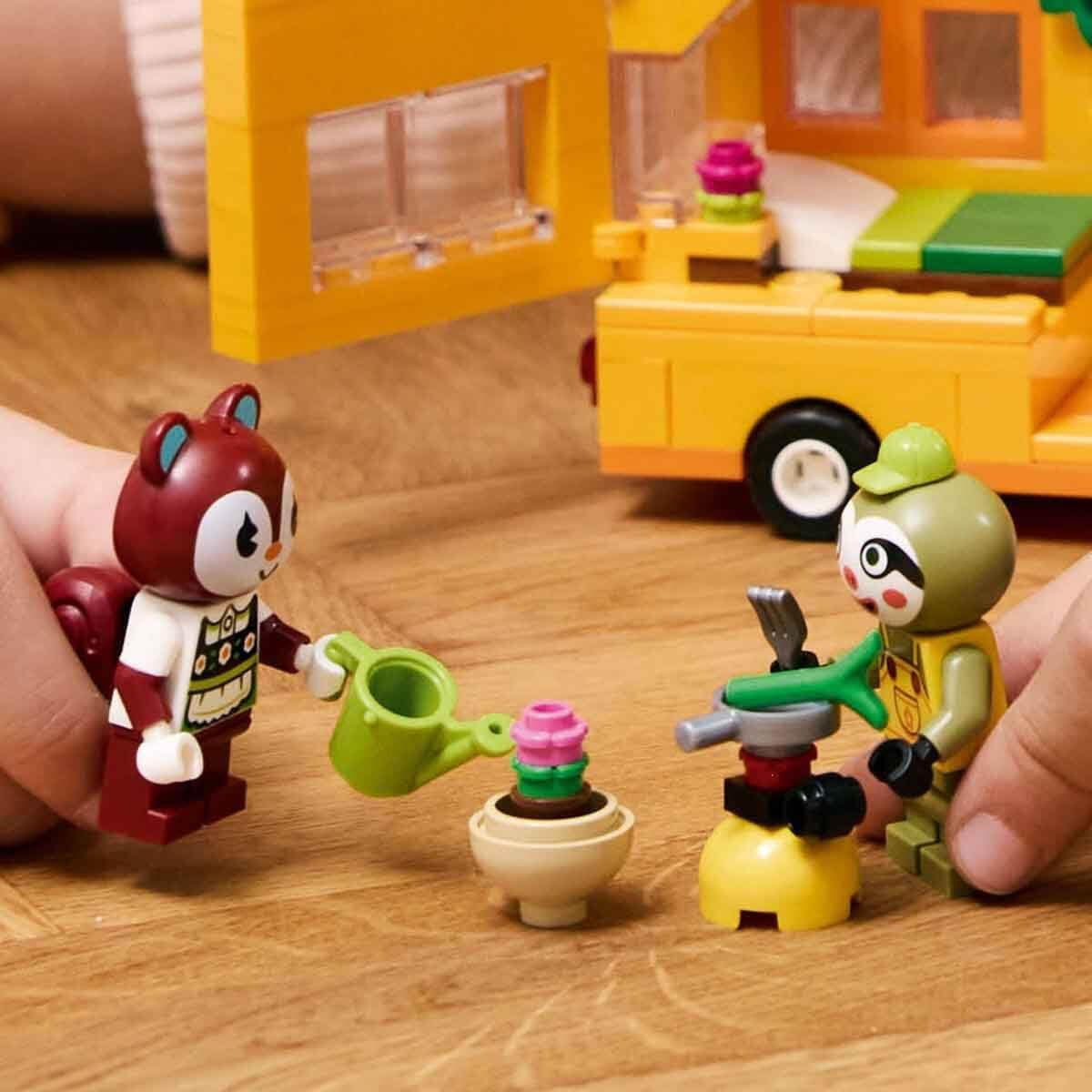 LEGO Animal Crossing Gerds Wohnwagen und Garten, Rollenspielset, Autospielzeug für Kinder ab 7 Jahren, Mädchen und Jungen, Geschenk, Videospielspielzeug mit Tierfiguren, 77054, Bausets. Besuchen Sie den LEGO-Store