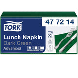Tork 477840 Limetten-Lunchservietten / 2-lagige Servietten für kleine Mahlzeiten oder Snacks / Erweiterte Qualität / 10 x 200 (2000) Papierservietten / 32,6 x 33 cm (L x B) / 1/4-Faltung