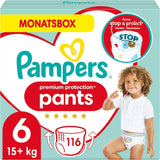 Pampers Premium Protection Pants Größe 5, 144 Windeln, 11 kg – 17 kg, mit 360°-Anpassung und weichen Anti-Leck-Bündchen für optimalen Komfort und Schutz
