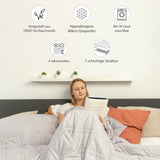 Gewichtsdecke 135X200 7Kg - Anti-Stress-Therapiedecke - Schwere Decke aus 100 % Baumwolle - Decke für tiefen Schlaf und bessere Erholung - Gewichtsdecke - für Männer und Frauen von 55-85Kg Betten und Decken Beuche den Ella-Store