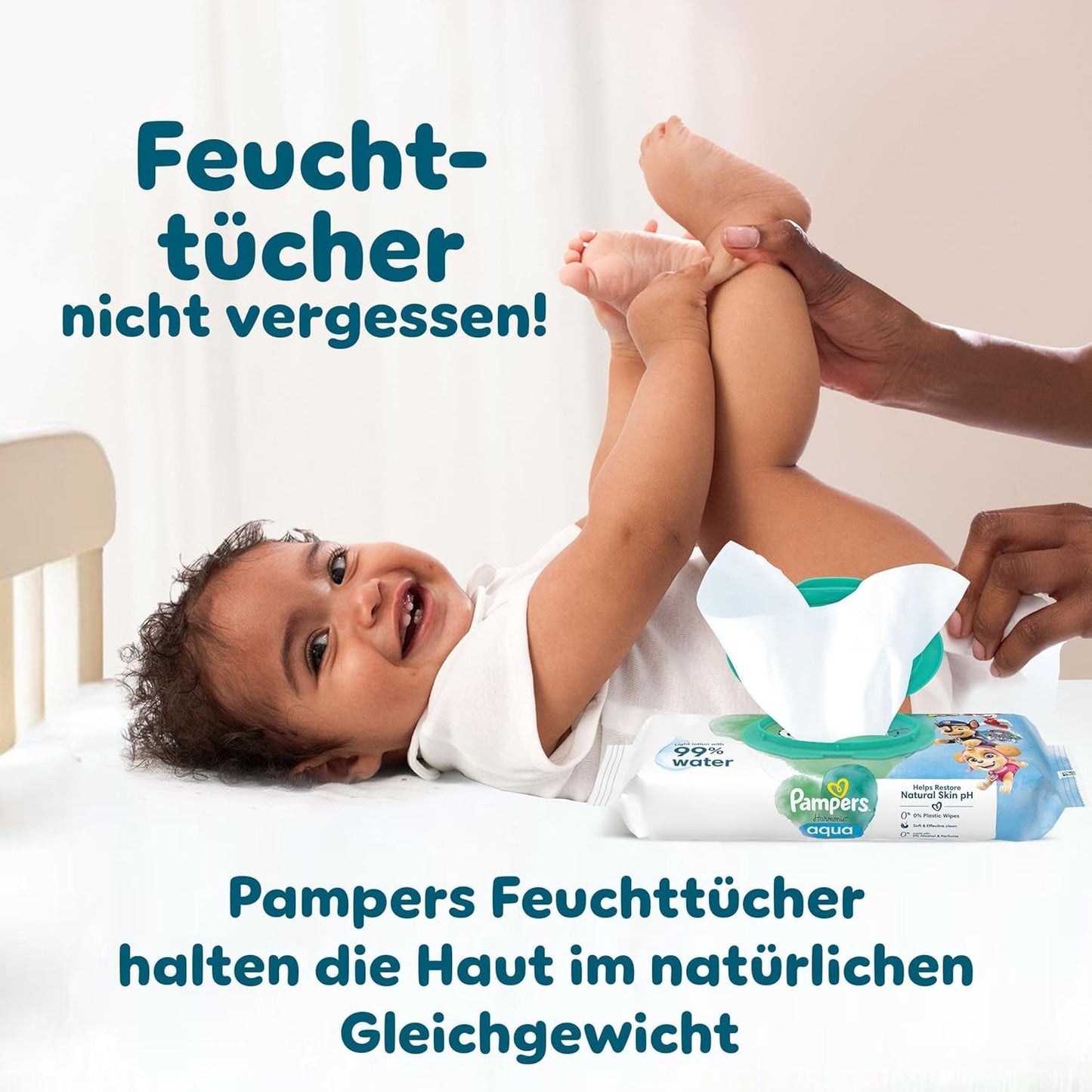 Pampers Baby-Dry Puppy Patrol Edition Windeln, Größe 4, 222 Windeln, 9 kg – 14 kg, bis zu 100 % Auslaufschutz und Komfort die ganze Nacht