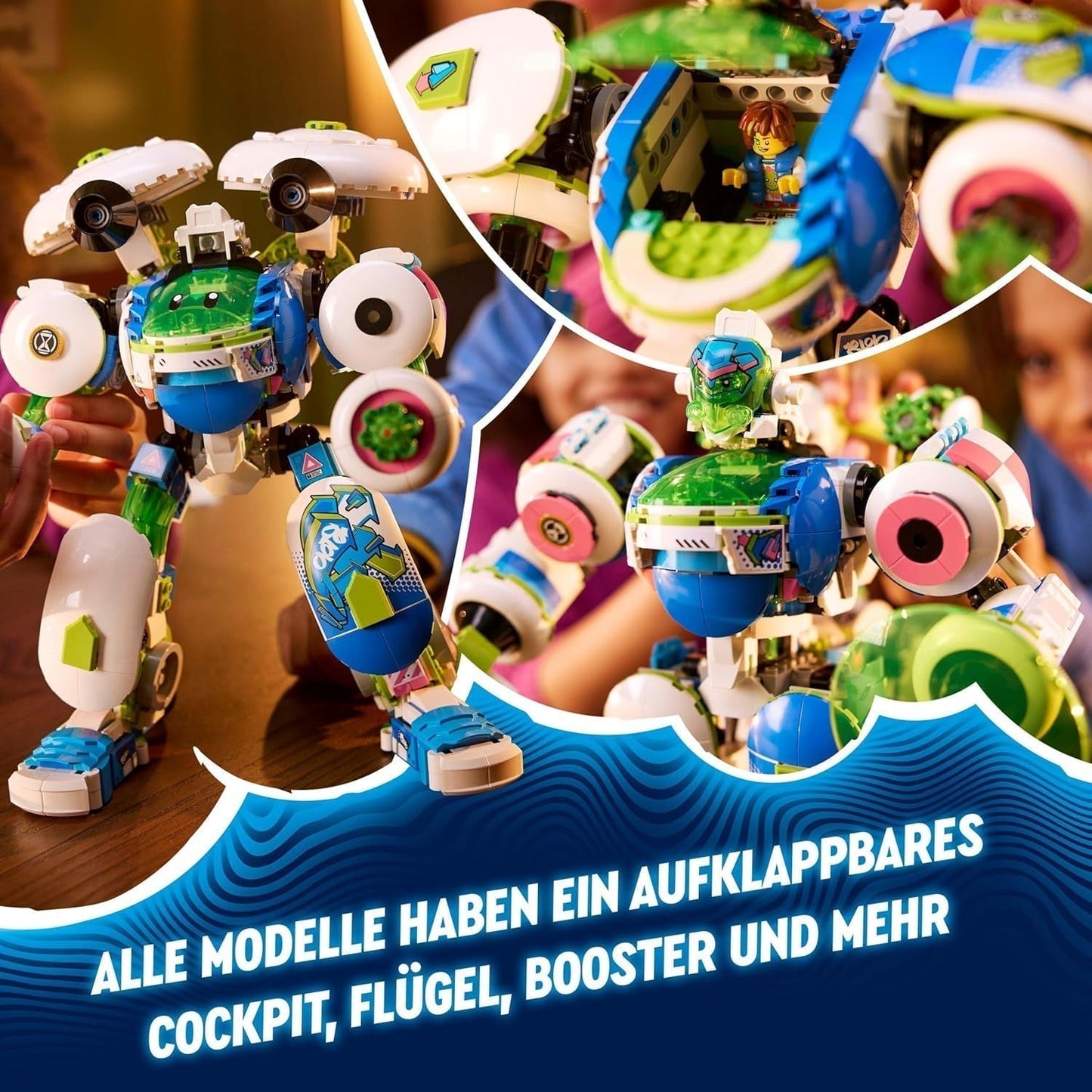 LEGO Dreamzzz 3-in-1 Mateo und Z-Blob The Knight Mech Bausteine Spielset für 10 Jahre alte Jungen und Mädchen Kinder Geschenk Fantasy Set 3 Wege Roboter Abenteuerspielzeug 71485 Bausätze Beuche den LEGO-Store