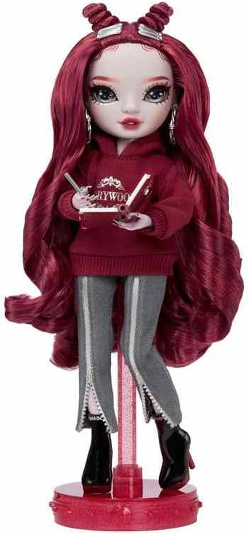 Rainbow High Shadow High Serie 3 – Scarlett Rose – kastanienbraune Modepuppe – modisches Outfit und über 10 farbenfrohe Spielaccessoires – ideal für 4–12-Jährige und Sammler