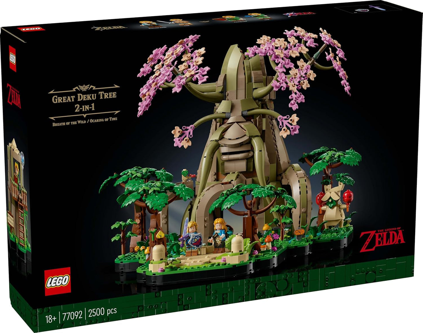 LEGO The Legend of Zelda Deku Tree 2-In-1 – Sammelstück mit Prinzessin Zelda und 3 Link-Minifiguren – Bauset für Erwachsene und Geschenkidee für Videospielfans – 77092 Bausets Besuchen Sie den LEGO-Store