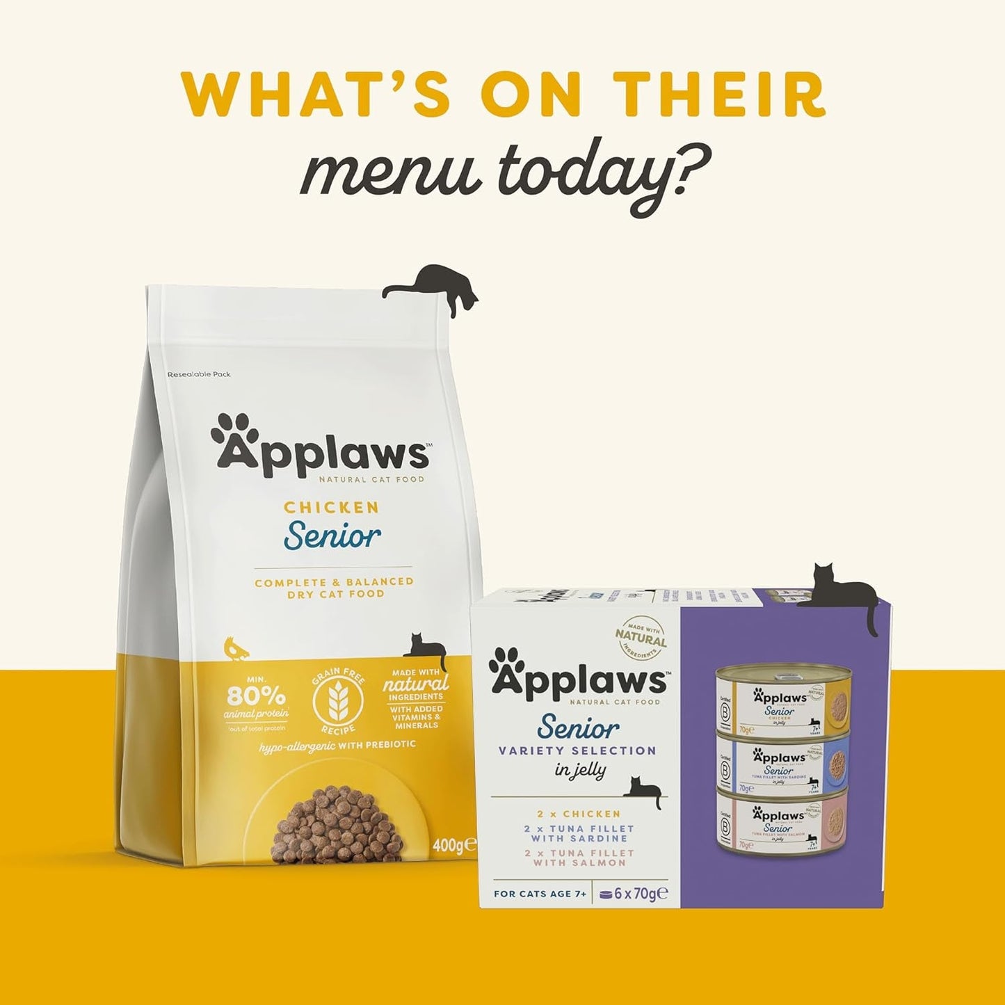 Applaws Premium Natural Nassfutter für Katzen, Auswahl an Huhn in Suppe, 70 g Portionsbeutel (12 x 70 g)