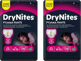 Huggies DryNites Nachtwäsche für Mädchen, 3–5 Jahre (16–23 kg), 2 x 16 Stück