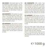 Greatvita Erythritol 1000 G | Kalorienfreie Süßungsmittel & Zucker-Alternative | Zahnfreundlich, Gut Löslich & Glutenfrei | Ideal für Getränke, Desserts und gebackene Süßstoffe Naty Shop