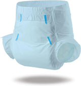 CutiePlusU Windeln für Erwachsene, trockene Oberfläche, maximale Saugfähigkeit über Nacht, Einweg-Inkontinenzwindel – Blau, 2er-Pack (Mittel 71–96 cm)