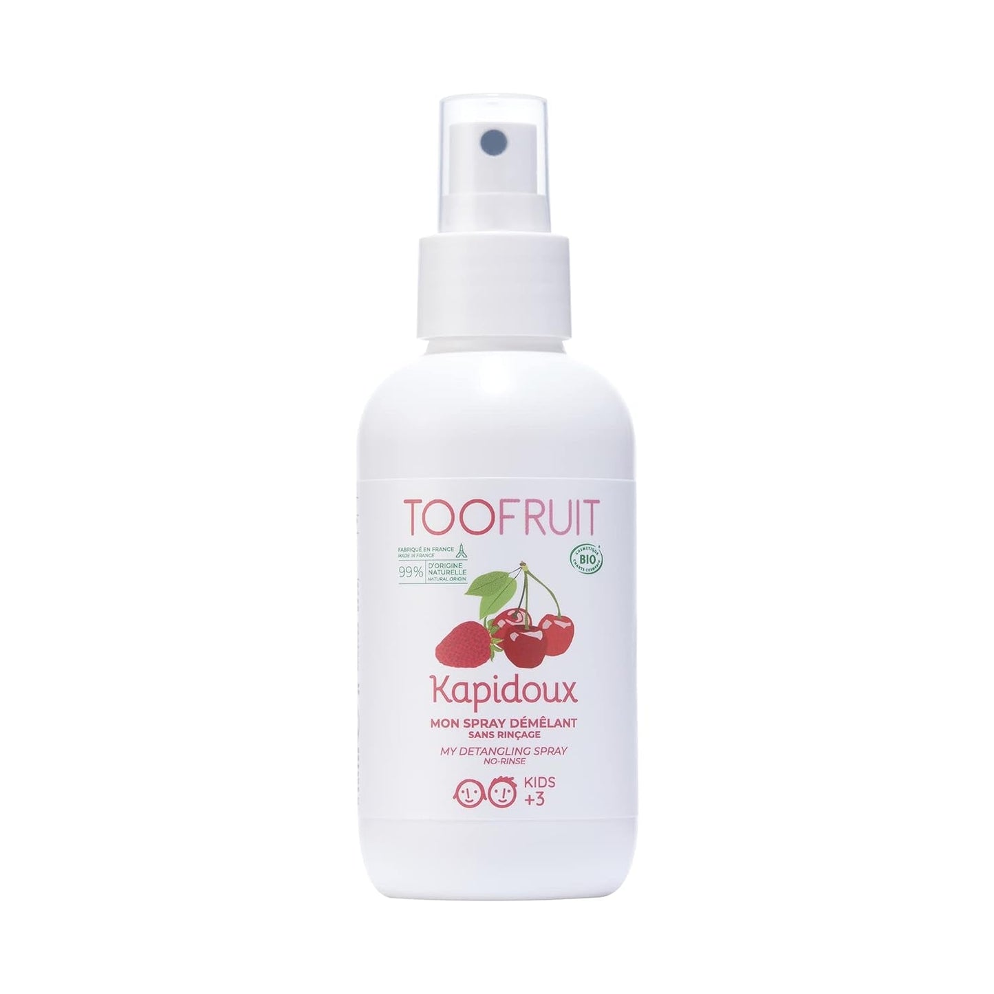 Toofruit Kapidoux Light Strawberry Detangling Spray 125 ml Haarentwirrungsprodukte Naty Shop Standardtitel