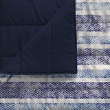 Einfache Sommerdecke, Mikrofaser, Jeansstreifen, 200 x 240 cm. Steppdecken und Steppdecken Naty Shop