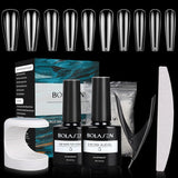 Nagelspitzenkleber, BOLASEN Extra starker Nagelkleber, 4 Stück rissiger Nagelkleber, Nagelkleber, extra starker künstlicher Nagelkleber, Nagelkleber – 4 * 7 ml