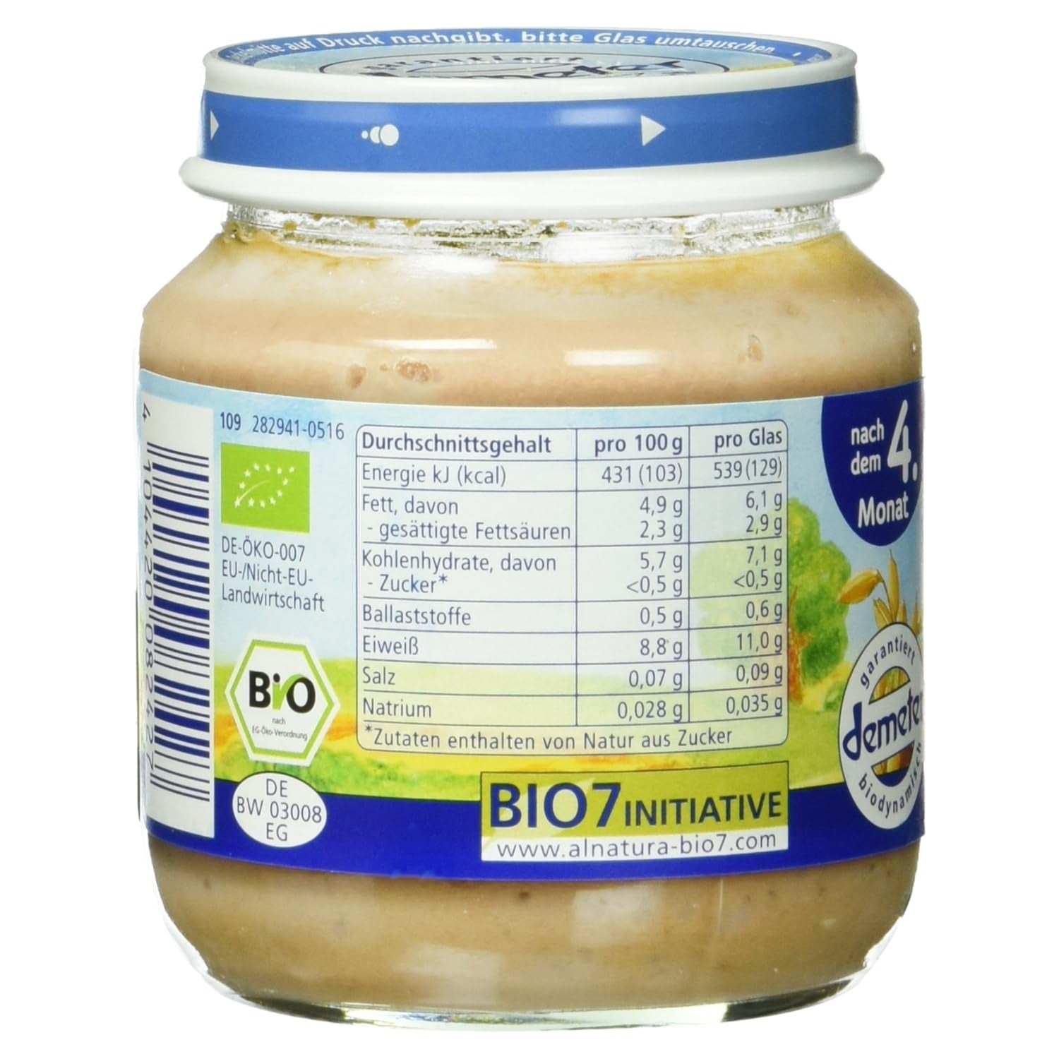 Hergestellt aus Bio-Rindfleisch, 125 g