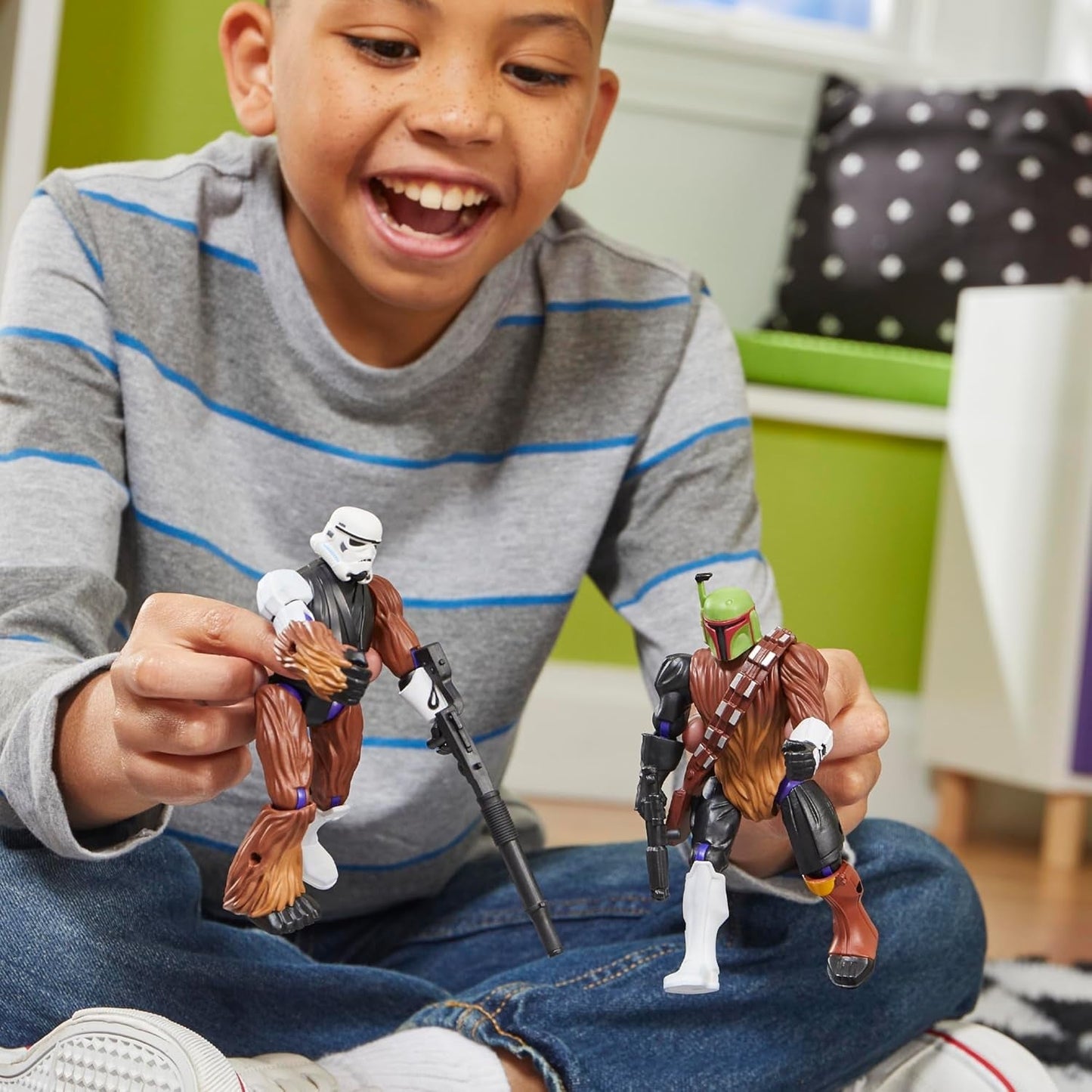 Star Wars Mixmashers Boba Fett Anpassbare Mix-and-Match-Actionfiguren und Zubehör Actionfiguren Naty Shop