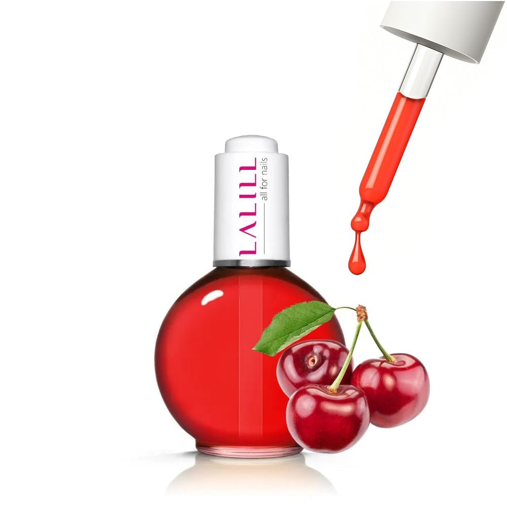 LALILL Nail Cuticle Oil 75Ml – Himbeere Nagelpflegeöl – Nagelöl Pflege Für Nägel Nagelhaut – SPA Maniküre Naildesign Hände – Vegan – Mit Pipette
