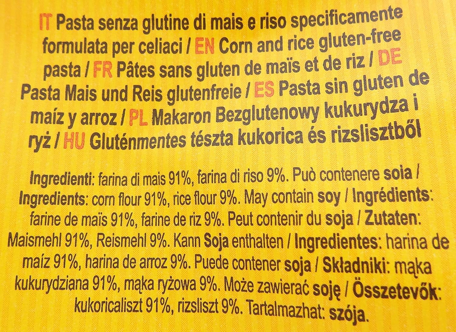 Glutenfreie Pasta Mezze Penne mit Mais und Reis, 400 g