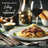Moritz & Moritz BLOSSOM Porzellan-Geschirrset für 6 Personen, 18-teilig – Modernes Geschirr mit verspieltem Design – Pflegeleichtes Kaffeeservice mit Tellern und Schüsseln – Kombiservice