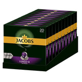 Kaffeekapseln Lungo Intenso, Intensität 8 von 12, 200 Nespresso®* kompatible Kapseln, 10 x 20 Getränke & Kapseln Espresso Intenso, Intensität 10.100 Nespresso®* kompatible Kaffeekapseln, 10x10