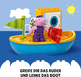 LEGO DUPLO Peppas Bootsfahrt: Spielzeugboot-Spielset zum Bauen und Umbauen mit 2 Figuren, kreatives Spielzeug, Geschenkidee für 2-Jährige, Jungen und Mädchen 10432 Bausets Besuchen Sie den LEGO-Store
