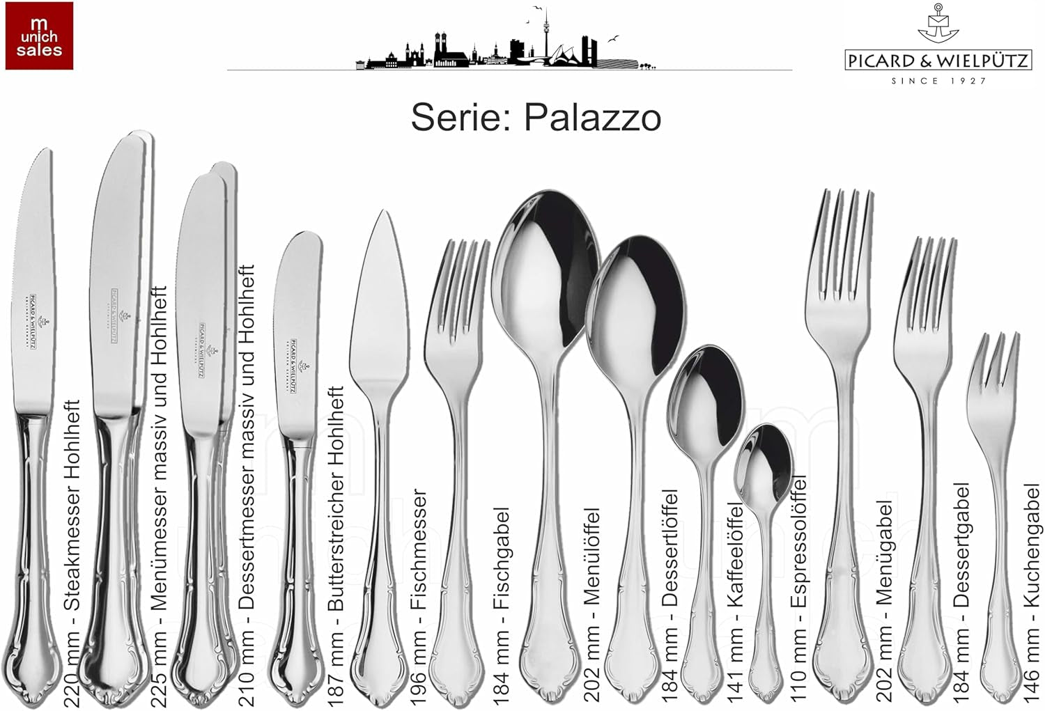 Palazzo Besteckset massiv 30-teilig Kitchen Naty Shop