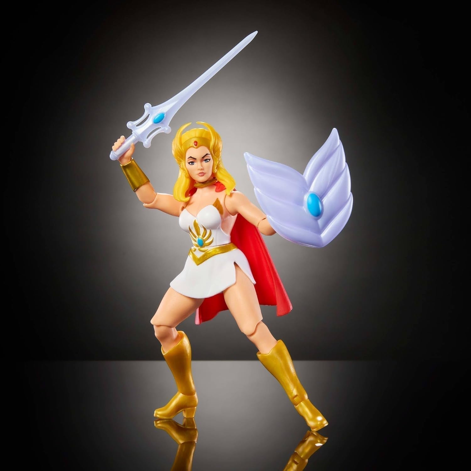 Masters of the Universe Origins She-Ra Cartoon-Actionfigur, ca. 14 cm groß, TV-Heldin der 1980er Jahre, Prinzessin der Macht, detailliertes Design und Zubehör, JBM76 Actionfiguren, Naty Shop