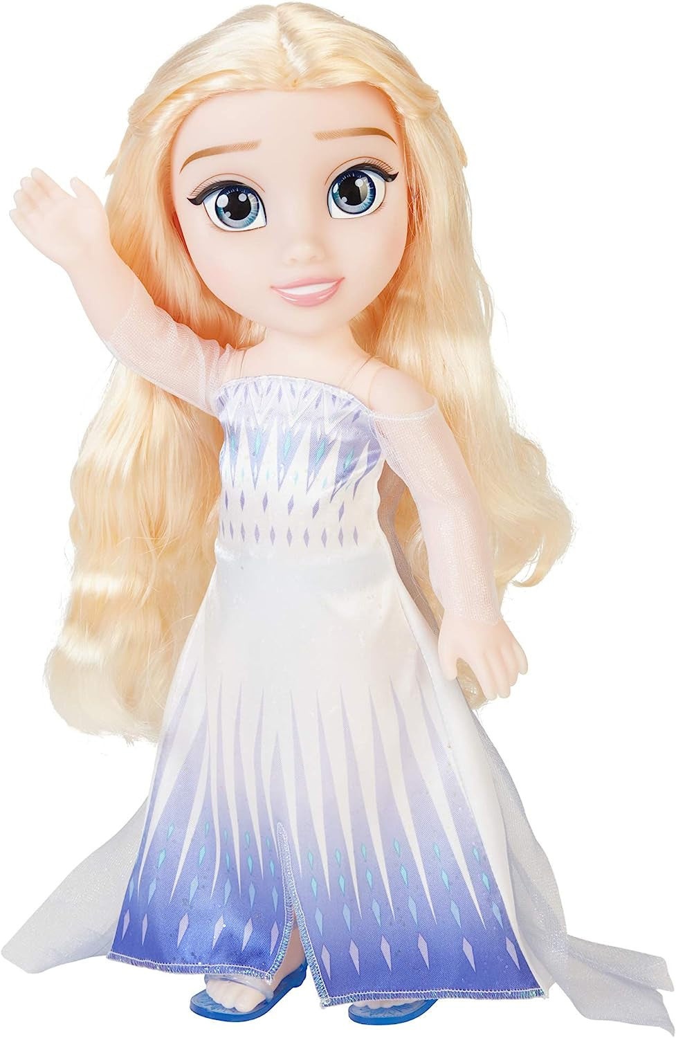 Disney Frozen 2 ELSA Die Schneekönigin-Puppe – 35 cm große, bewegliche Puppe im ikonischen Modekleid und langen, wallenden Haaren für zusätzlichen Spielspaß, für Mädchen ab 3 Jahren, 214894 Naty Shop Dolls Standardtitel