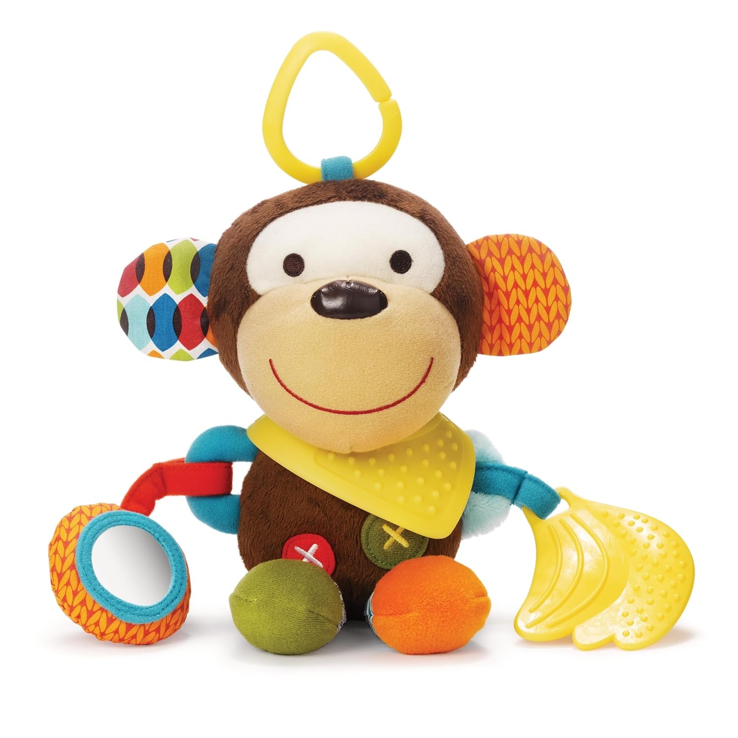 Skip Hop Bandana Buddies Aktivitätsspielzeug, Plüschtier für Babys und Kinder, mehrfarbig, Elefant Babyspielzeug Naty Shop Monkey