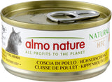Almo Nature HFC Nasses natürliches Katzenfutter – Hähnchenschenkel, 24er-Pack (24 x 70 g)