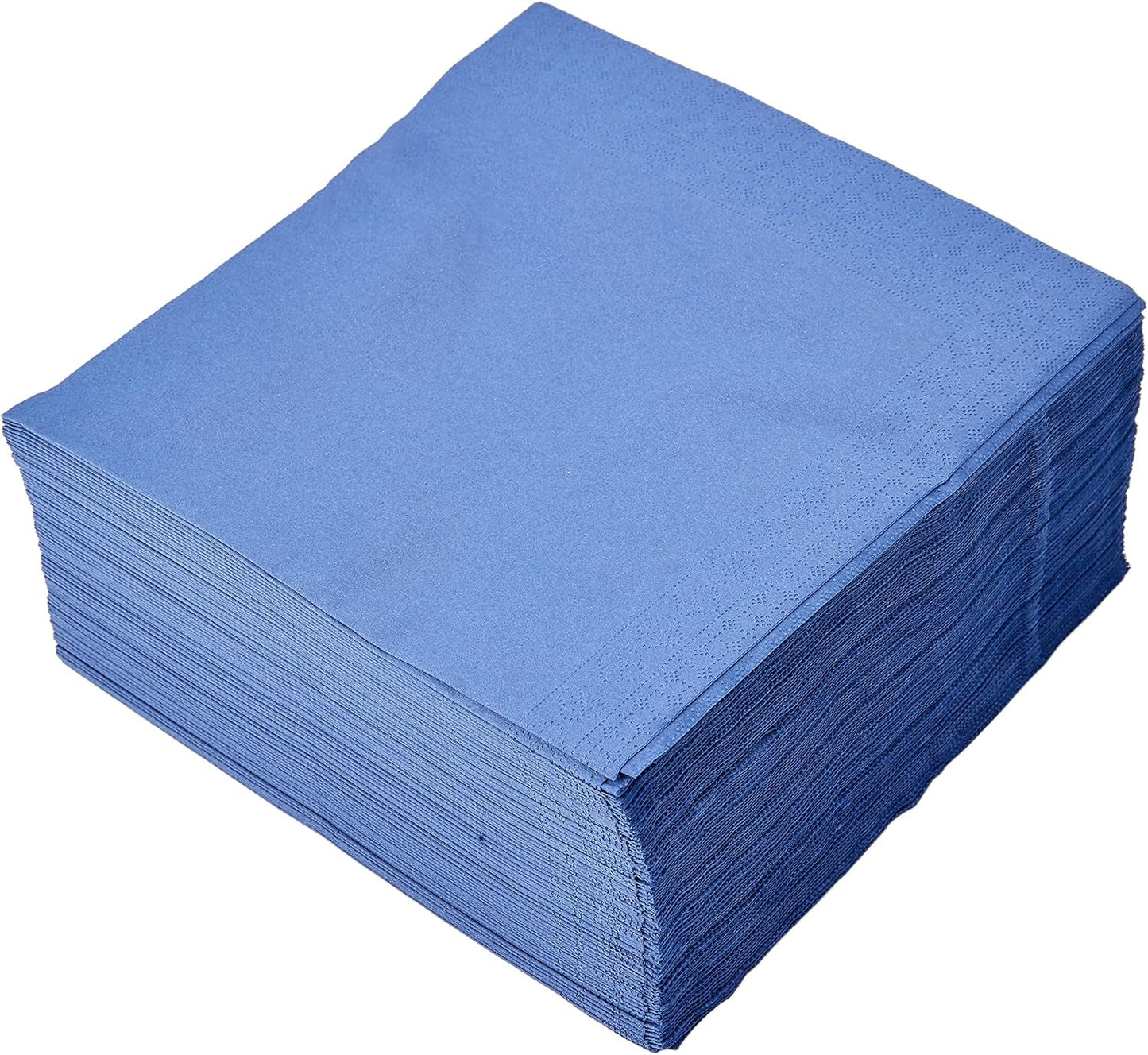 SER4230239 Serviette 40 x 40, 2-lagig, 1/4-Faltung, 100 Servietten, 2-lagig, glatte Kante, blau