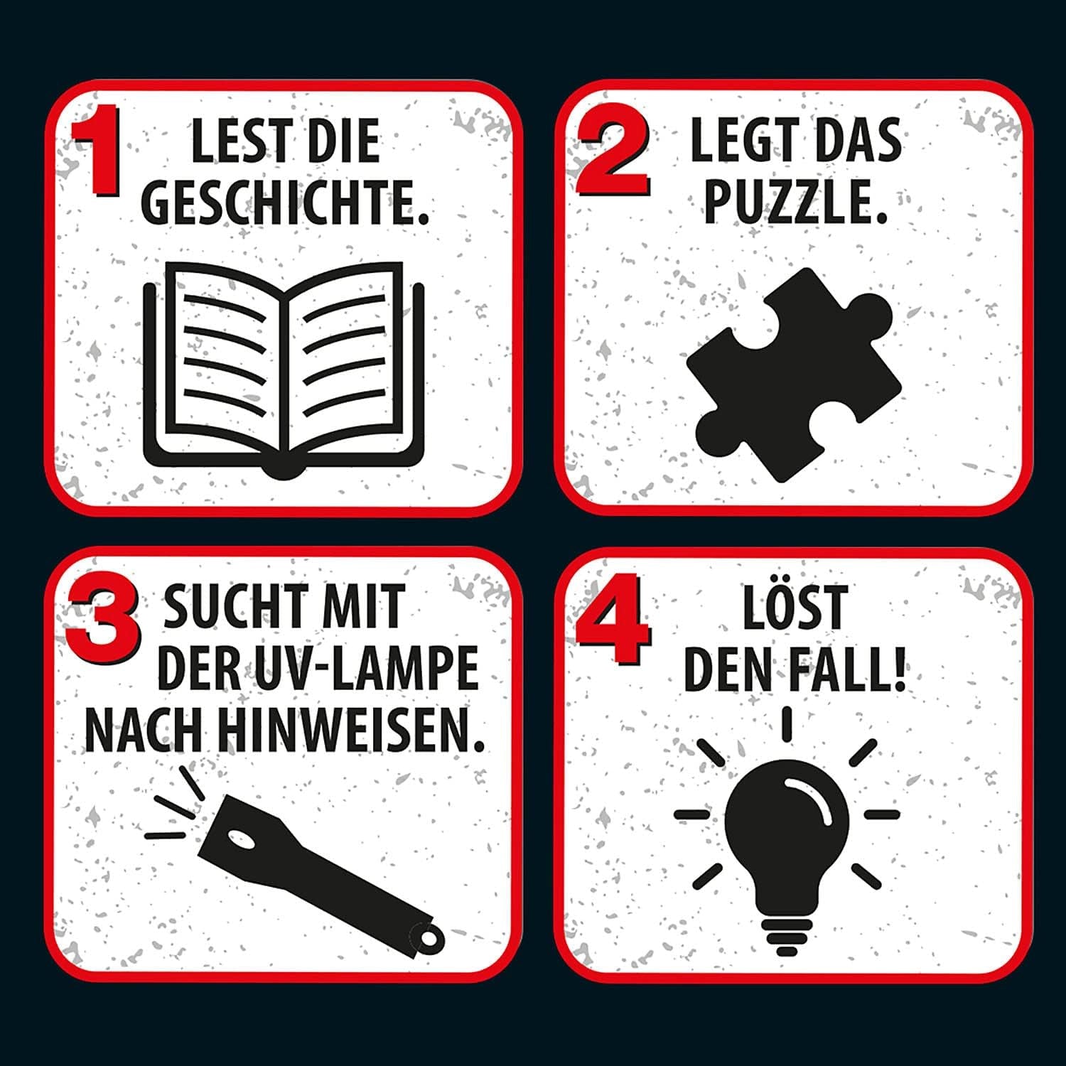 Die Drei??? - Krimi-Puzzle – Die Villa der Puzzles von KOSMOS 697976, 300 Teile, leuchtet im Dunkeln, mit UV-Lampe, Lesen, Puzzle, Rätsel lösen, Detektivpuzzle Ab 10 Jahren Puzzle Naty Shop