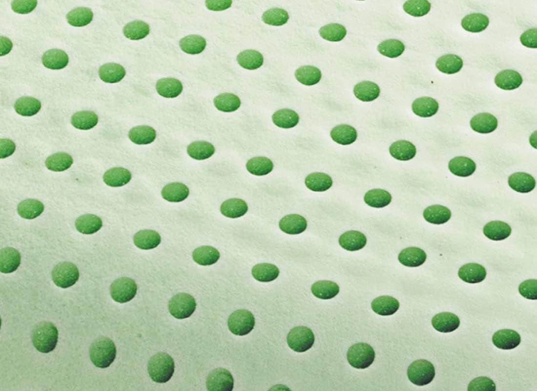 Marcapiuma Memory Foam Kissen, grün, natur, mit Kräutern, 2 Stück Naty Shop Standardkissen
