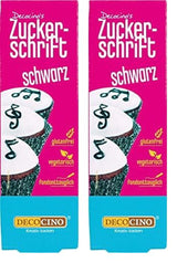 Decocino Red Sugar Lettering – Schriftzug mit Lebensmittelfarbe – Praktische Tube zum Beschriften von Fondant und Zuckerguss – Backdekorationen für Kuchen, Torten und Cupcakes! (2er-Pack)