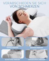 2-in-1-Nackenkissen, Memory-Schaum-Kissen, ergonomisches orthopädisches Kissen, 2 Schlafhöhen, Nackenstützkissen für Seiten-/Rücken-/Bauchunterstützung, zervikale orthopädische Kissen, Naty Shop