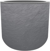 Runder Topf, 40 cm, Volcania'Up 32,5 l, Steinoptik, einwandig, Wassertankbereich, Ø 38,5 x H. 36,8 cm, Anthrazitgrau