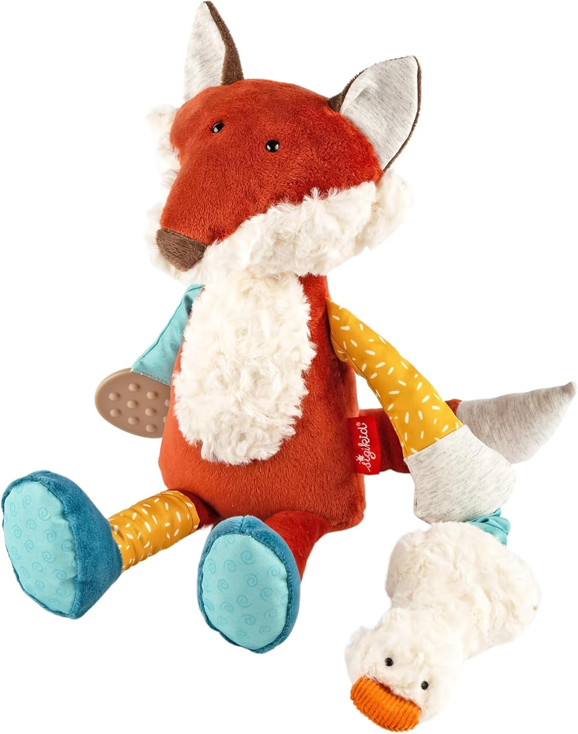 SIGIKID 40104 Active Fish Baby Activity PlayQ Spielzeug für Kinder, Mädchen und Jungen, empfohlen ab 3 Monaten, mehrfarbig, Bebe Toys Naty Shop, Blau/Gelb/Rot/Rot