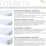 Ambiente Sommerlichtdecke 220 x 240 cm Mikrofaserdecke atmungsaktiv Winter Sommer Steppdecken und Steppdecken Naty Shop