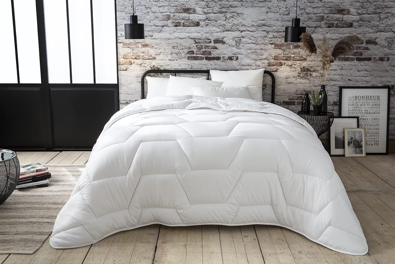 Abeil Acaristop Bettbezug mit Anti-Milben- und antibakterieller Wirkung, Polyester, weiß, 200 x 200 cm Bettdecken und Steppdecken Naty Shop