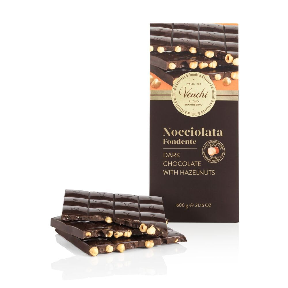 Venchi – Maxiriegel aus weißer Schokolade, gesalzen, 600 g, glutenfrei, ohne künstliche Farbstoffe und ohne Konservierungsstoffe
