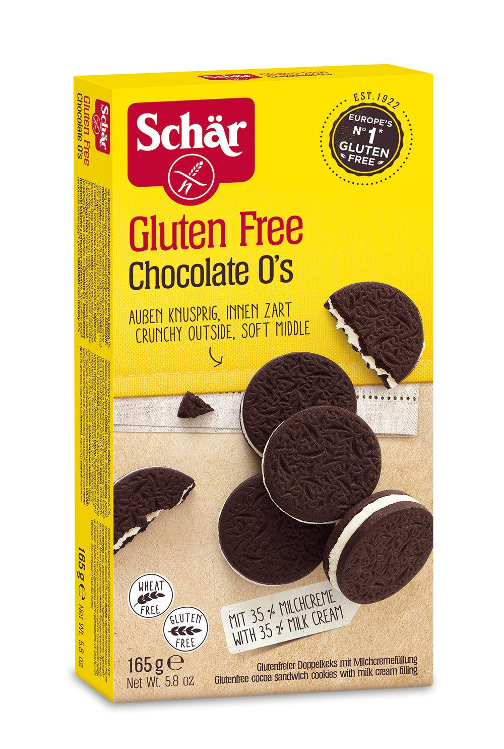 Glutenfreie Schokolade O'S 165g, 6er Pack