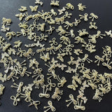 50 Stück 3D Gold Bow Nail Charms Butterfly Nail Art Charms Legierung Bogen Nagel Charms Nägel Zubehör Schleife Nagelschmuck Metall Schleifen Schmetterling Nageldesign Nagelanhänger Nailart Strasssteine