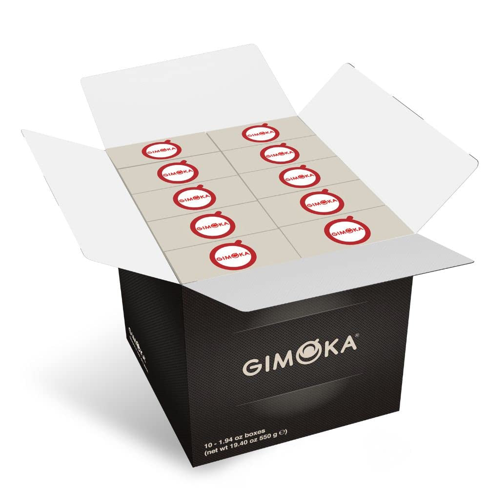 Gimoka Kaffeekapseln Espresso Intenso, Intensität 12/13-100 Kapsel – kompatibel mit Nespresso* Haushalts-Espressomaschinen – 100 Stück (10 x 10 Getränke) – hergestellt in Italien