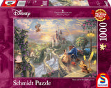 Schmidt Spiele Puzzle 59475 – Thomas Kinkade, Disneys Schöne und das Biest, 1.000 Teile Puzzle [Exklusiv bei Amazon] Puzzle Naty Shop Standardtitel