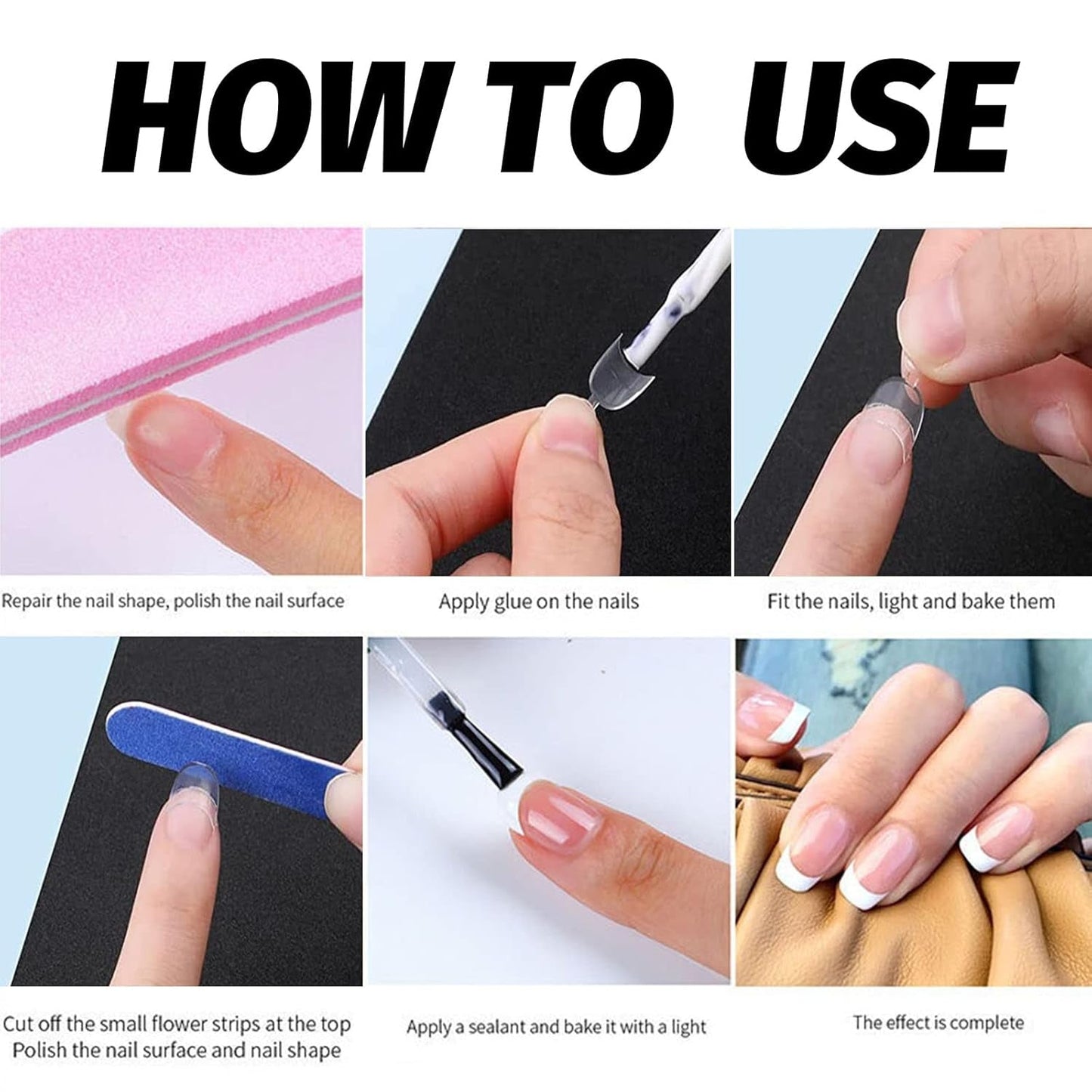600 Stück ovale künstliche Nagelspitzen, 12 Größen, kurze Nagelspitzen, französische halbe Abdeckung, künstliche Nagelspitzen für DIY Nagelstudio, transparent