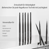 Nagel Pinsel 8 Stück Pinsel Für Gelnägel, Nageldesign Gel Pinsel Dotting Painting Line Pen Für Nagelack Gel Acryl Nagel Pinsel Nailart Kit Acryl Pinsel Fineliner Nägel Selber Machen