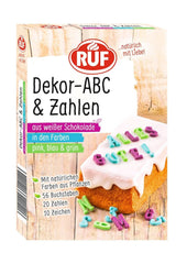 RUF Mini Marshmallows, Pastellfarben, 45 Gramm Naty Shop Buchstaben + Zahlen 32 Gramm