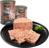 LEONARDO Nassfutter [6x400g Leber] | Nasses, getreidefreies Katzenfutter | Komplettes Nassfutter in Dosen