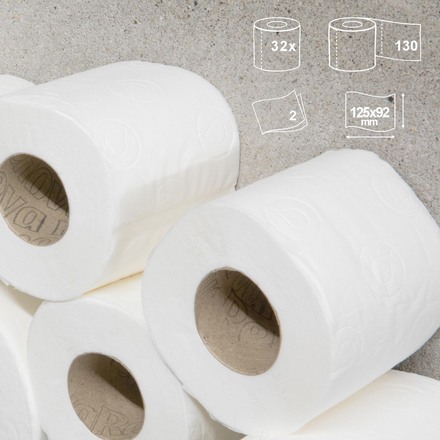 Toilettenpapier Renova Super Blanco, 32 Rollen