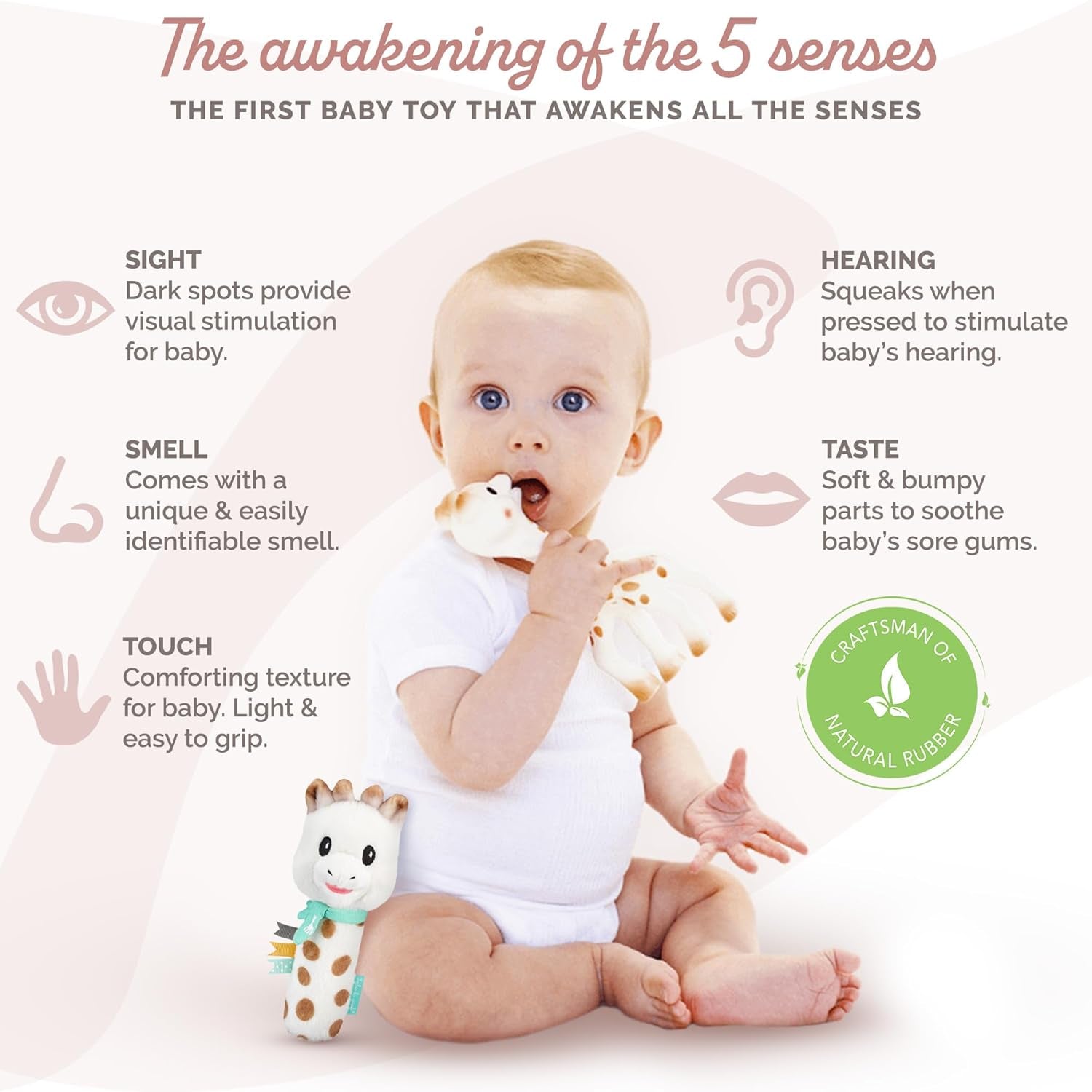 Sophie die Giraffe Geburtstagsgeschenkset Sophiesticated Rassel Pouet 00012 Spielzeug Bebe Naty Shop